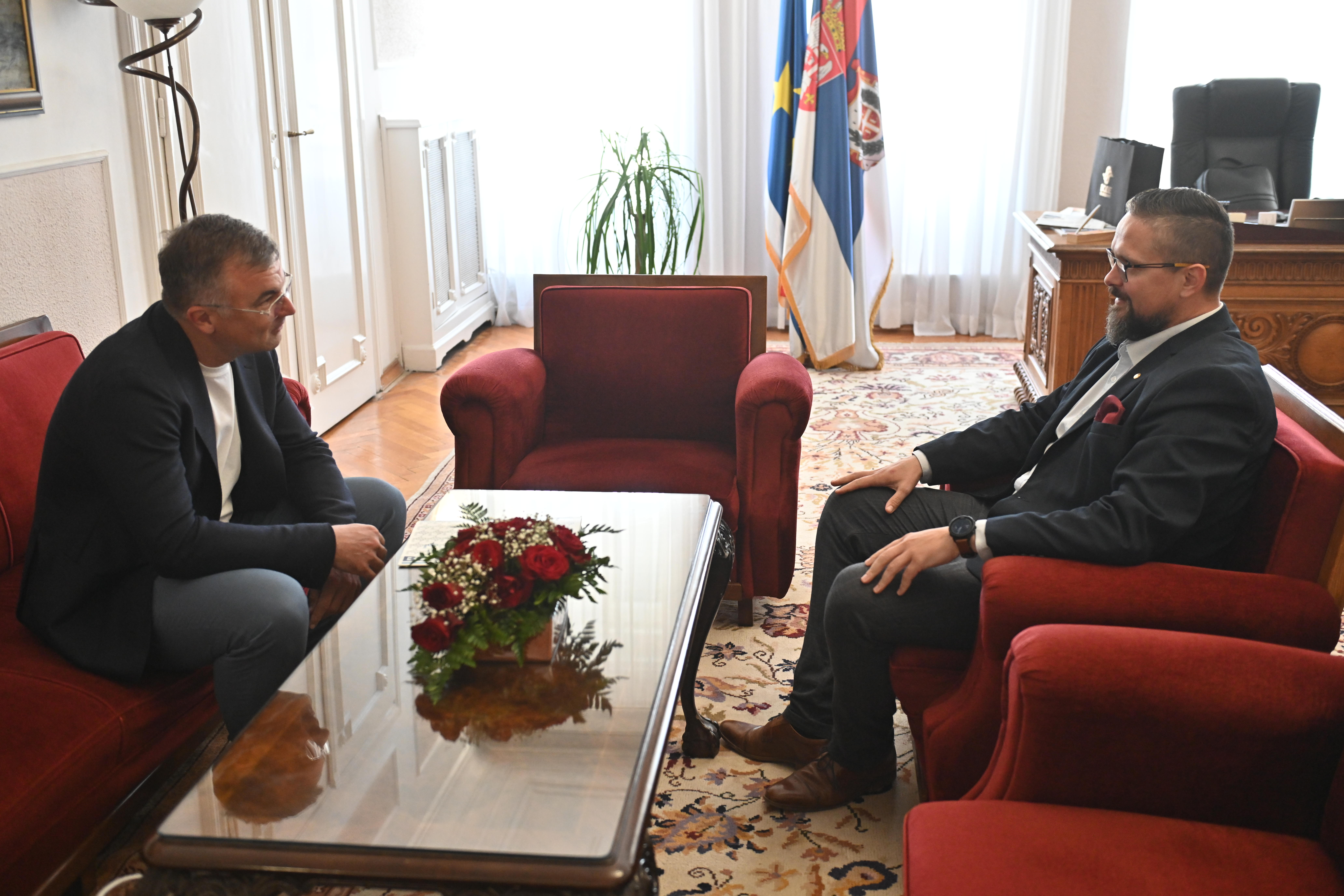 Președintele Juhász l-a primit pe directorul ÎPEA "Vode Vojvodine”