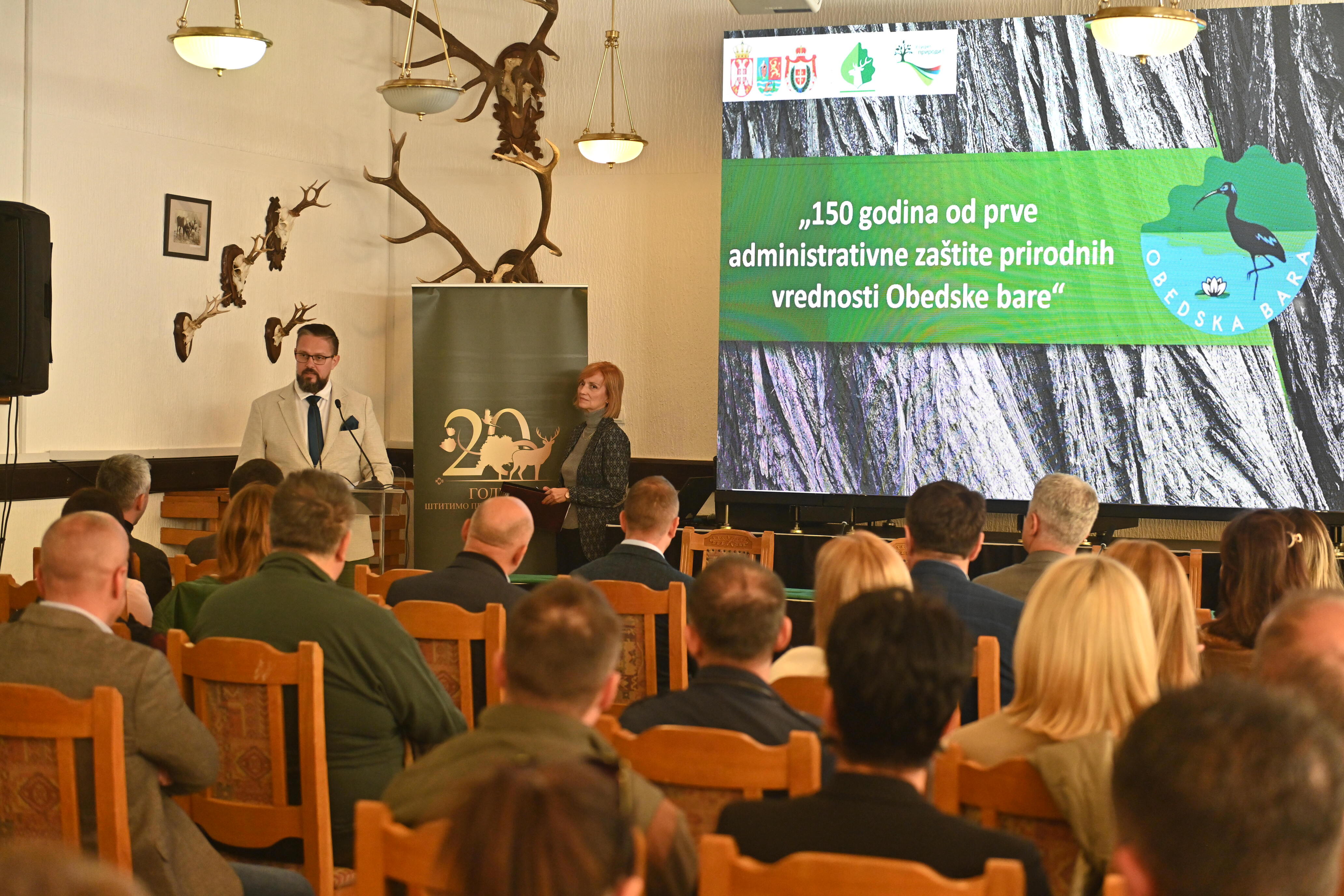 President Juhász at the celebration of 150 years of the Obedska Bara Special Nature Reserve