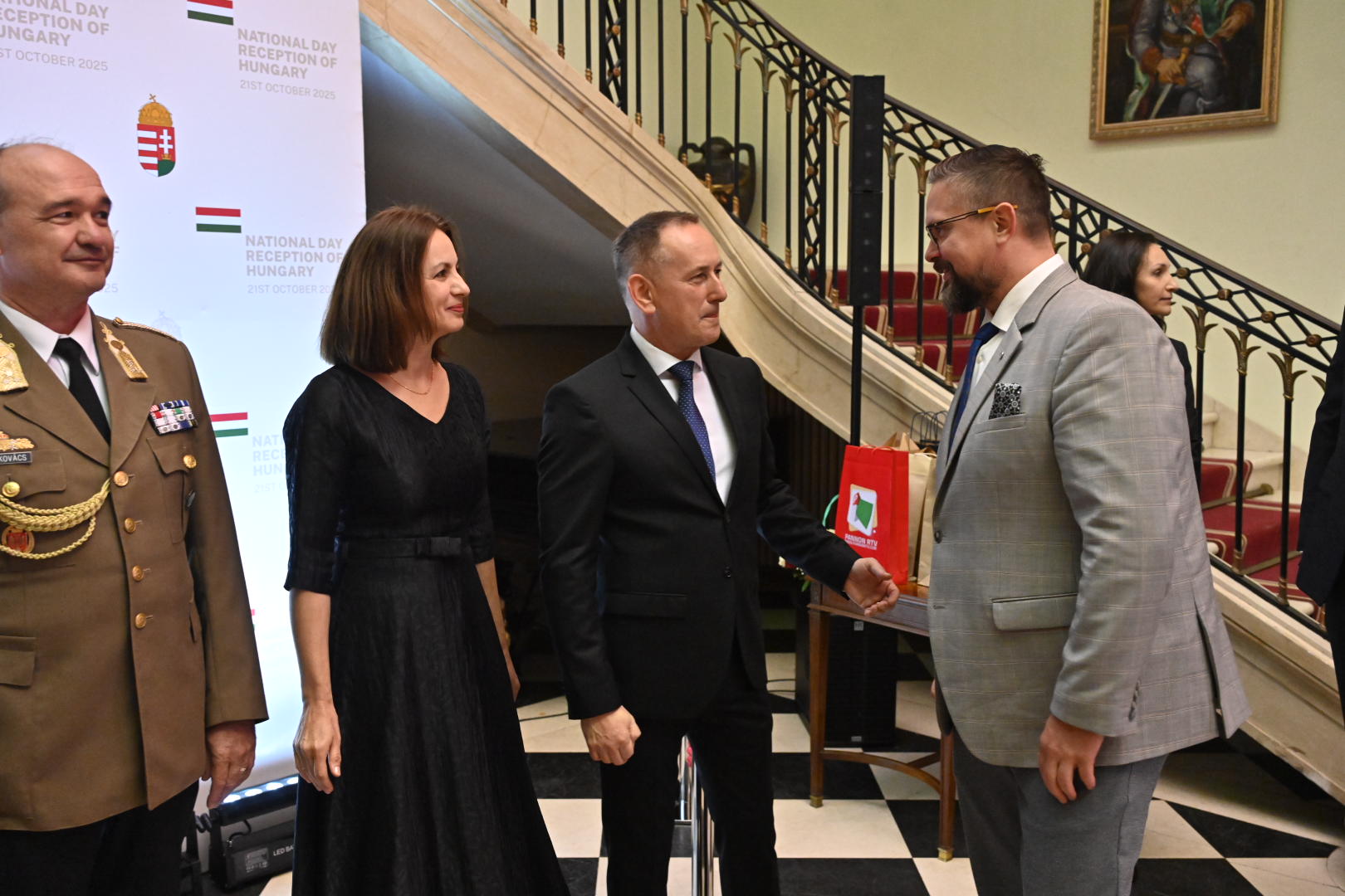 Председник Јухас на пријему поводом Националног празника Мађарске